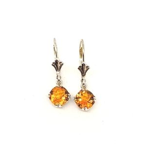 Citrine dangle earrings
